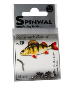 Spinwal 20-as karabinerhorog 2kg forgóval 10db.