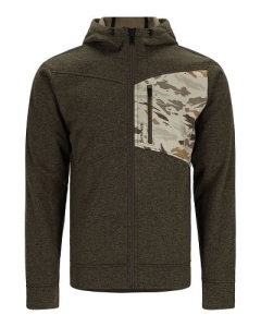Sweatshirt Simms Cx Hoody Full Zip Dark Stone/Ghost M