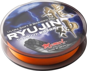 Fonott zsinór MOMOI Ryujin 300 m 0.12 mm 10kg Narancs