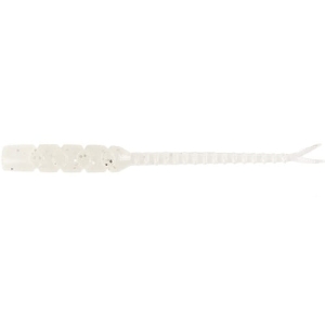 MUSTAD Aji Worm Bachi-Bachi Bachi-Bachi fehér fényű csillám 5 cm 15 db.
