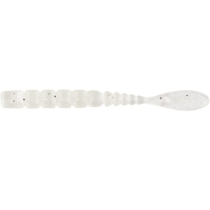 MUSTAD Aji Worm Fla-Fla Fehér Glow Glitter 5 cm 15 db.