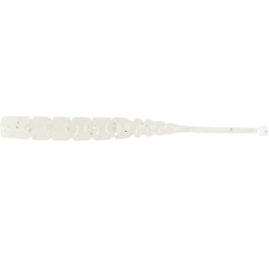 MUSTAD Aji Worm Plu-Plu Fehér Glow Glitter 5 cm 15 db.