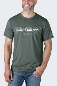 Koszulka Carhartt Force Midweight Logo Carbon L