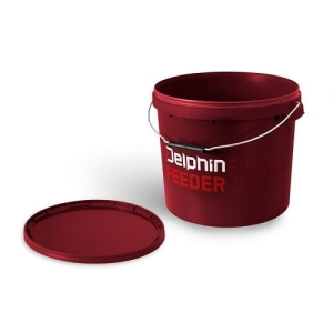 Kerek vödör fedővel Delphin FEEDER 17l
