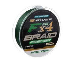 Flagman S-River Moss Green fonott zsinór 150m 0,12mm