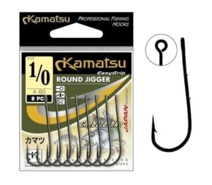 KAMATSU CHURASHKA kerek kovácsolt horgok 2/0 6db
