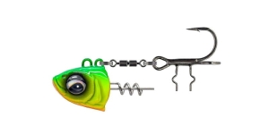 Savage Gear Vertikális 80g fej #1/0 Chartreuse