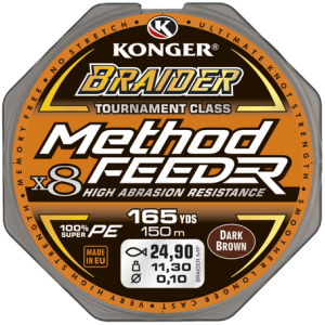 BRAIDER X8 0.14mm horgászzsinór 150m 18.3kg Sötétbarna