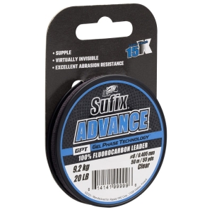 Sufix Advance Fluorocarbon Clear 50m 0.185mm 2.4kg