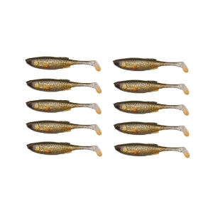 Nagykereskedelmi gumiszett 10db Savage Gear Craft Shad 7,2cm 2,6g zöld ezüst