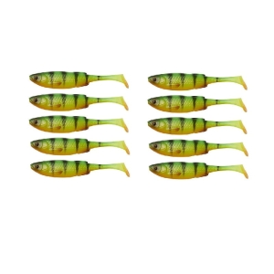 Nagykereskedelmi gumiszett 10db Savage Gear Craft Shad 8,8cm 4,6g Firetiger