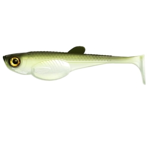 Libra Lures Embrion Shad 4" 031 Olive Whitefi 6db.