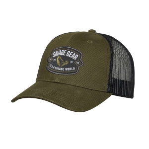 Savage Gear Badge Trucker sapka zöld