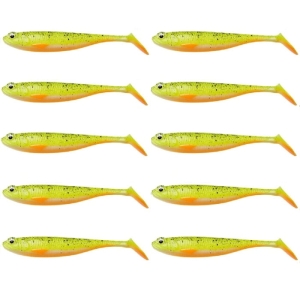 Nagykereskedelmi gumi szett Dam Shadster Slim 6,5 cm Lemon Shiner 10db