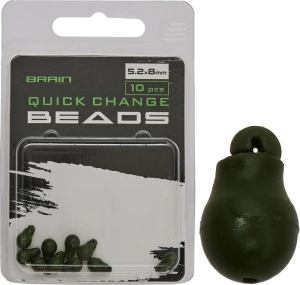 Brain Quick Change Beads SS 5,2x8mm 10 db