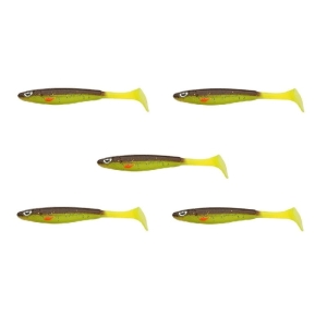 Gumi nagykereskedés Berkley Sick Smash készlet 17cm barna Chartreuse 5db