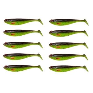 Gumi nagykereskedelmi gát Shadster készlet 12cm 16,8g Motoroil Chartreuse 10db