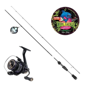 Kraken Atomic UL 1.83M 0.1-0.8G Spin + Select Stellar 1500S + Hype Tackle ULG 3X Dark Green 0.03mm Set