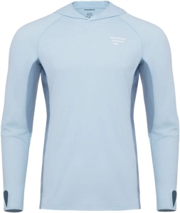 Kedvenc kapucnis jersey Basic UPF50+ világoskék Méret. XXL