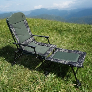 Kraken Premium Armchair L 150 kg + lábtartó – Maximális kényelem minden horgásztúrán