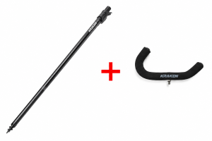 KRAKEN Black Pearl Bankstick Bottartó (75-125cm) + KRAKEN Black Pearl Front Rest Eva Első Bottartó Szett