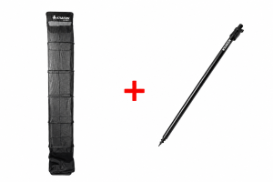 KRAKEN Black Pearl Fishing Net 3m Horgászháló + KRAKEN Black Pearl Bankstick Bottartó (75-125cm) Szett