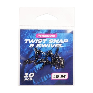 Hype Tackle Twist Snap swivel #6 M karabiner