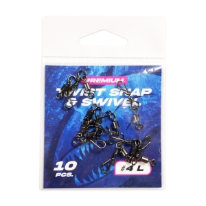 Hype Tackle Twist Snap swivel #4 L karabiner