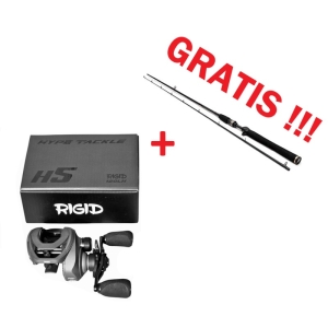 Hype Tackle H5 120LH RIGID 8.1:1 multiplikátor + AJÁNDÉK W3 Vertical Jigging-T 2nd 6'2" 185cm 14-28g Cast 2rész bot