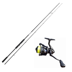 Kraken Black Pearl FAST SPIN 2,35M 1-7G 2rész S szett + Kraken Black Pearl 2000 + 9-szeres fonású zsinór 0,12 sárga