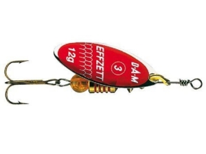 DAM Effzett Predator Red Glitter spinner, 1/4g sz.