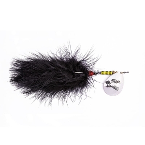 Mepps GIANT MARABOU ezüst/fekete/ezüst/fekete 40