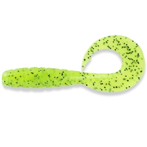 FishUP Mighty Grub 3,5" #055 Chartreuse/Black 7db