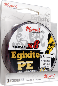 MOMOI Egixite fonott zsinór 0.16mm/8.1kg 135m szürke