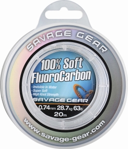 SG Soft Fluorocarbon 15m 0.81mm 33kg Clear