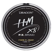 DRAGON HM X8 P.E.BRAID 0.12mm 11.90kg 135m szürke