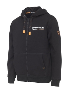 Savage Gear Urban Zip Hoodie XXL Fekete tinta