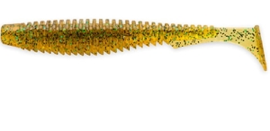 FishUP U-Shad 3,5" #036 - Karamell/zöld és fekete