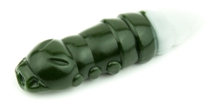 FishUP Pupa 1,5" #140 - Sötét olajzöld/fehér8db