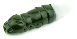 FishUP Pupa 1,2" #140 - Sötét olajzöld/fehér