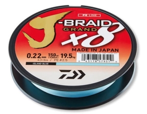 DAIWA J-BRAID GRAND X8 BLUE 0,10mm 135m