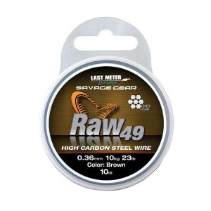 Savage Gear zsinór Raw 49 0.36mm 11kg Barna 10m