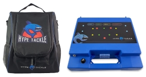 Szett Fedőtáska Hype Tackle halradarhoz Fekete + PREMIUM doboz két újratölthető akkumulátorhoz biztosítékkal