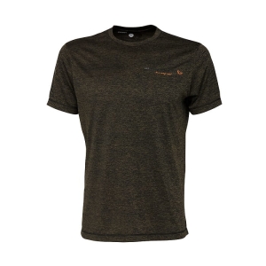 Póló SG Fighter Stretch Burnt Olive Melange M