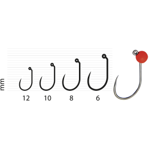 KAMATSU JIG GAME LIGHT HOOK 12 BLNO K-130 10 db