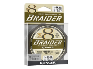 BRAIDER X8 fonott zsinór 0.12mm 150m 11.8kg OLIVE GR