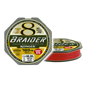 BRAIDER X8 0.16mm 150m 18.8kg BLOODY RED horgászzsinór