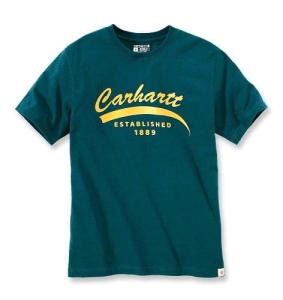 Carhartt Nehézsúlyú póló Éjszakai kék Heather S