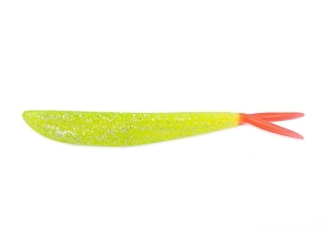 Lunker City 4" Fin-S Fish Chartreuse Flake FT 8db.