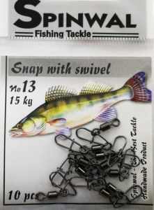 Spinwal 13 15kg-os biztosítótüske forgócsavarral10db.